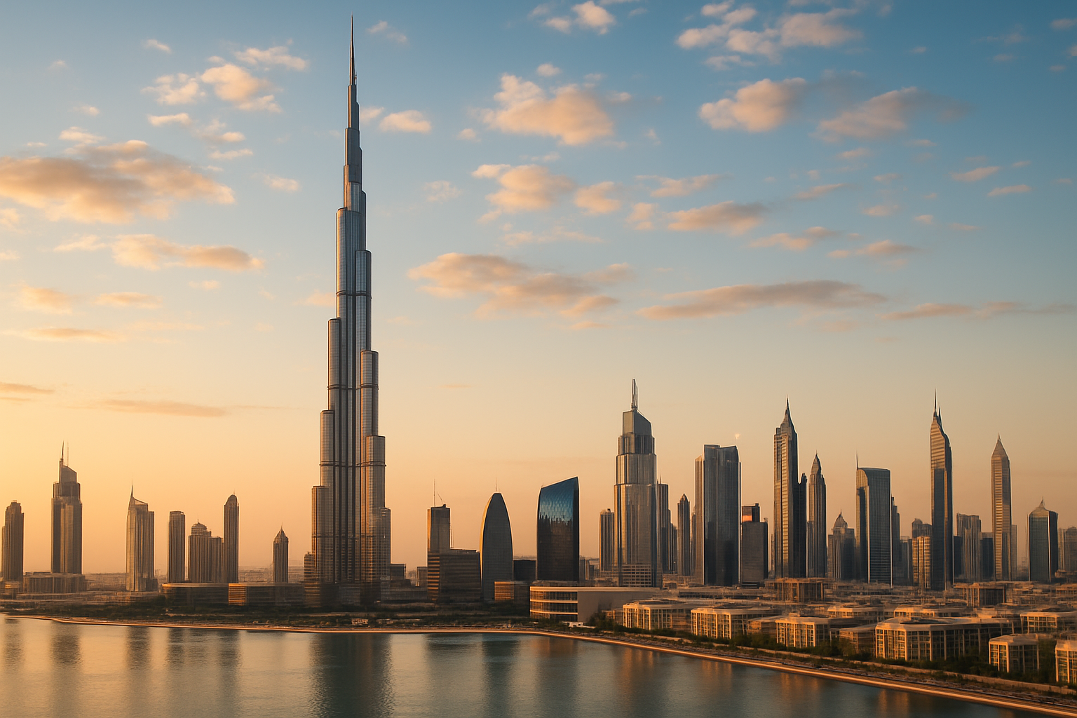 Dubai Skyline with Burj Khalifa